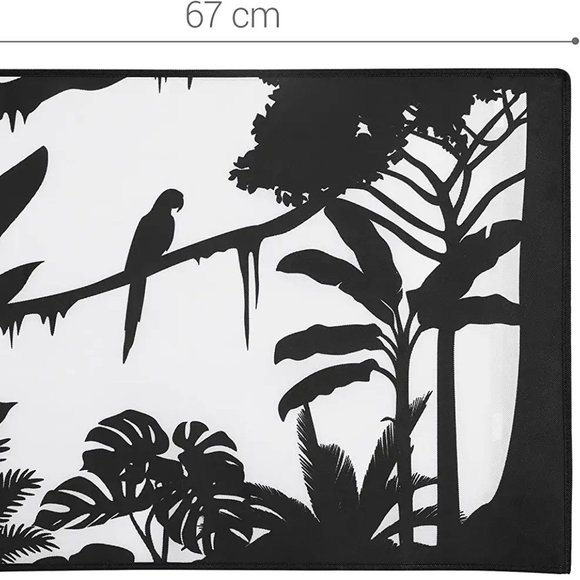 Computer Monitor Cover Compatible with 27-28" Monitor - Jungle Silhouette - Picture 2 of 4